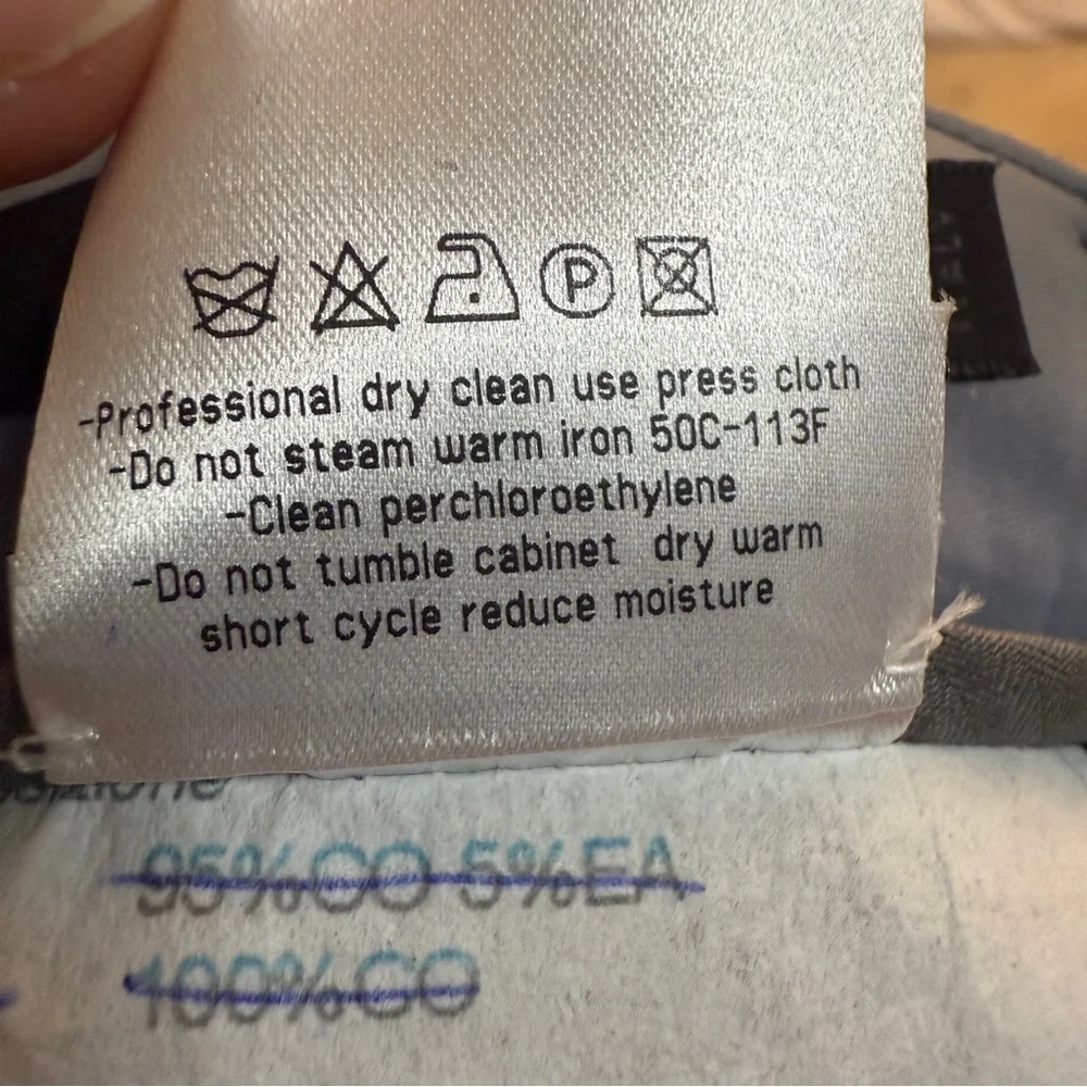 RARE! Calvin Klein Collection Blue Wash Dress Pants, Runway, Wedding, Elegant